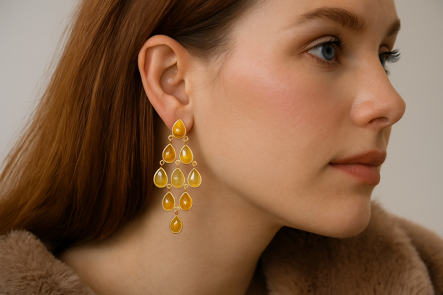 Gia cascade earrings