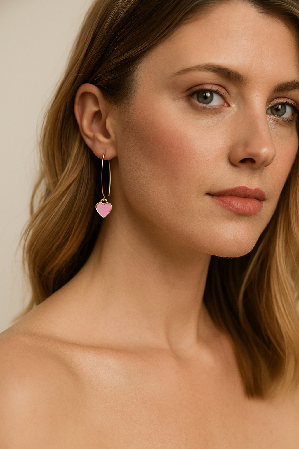 Rosa hook charm earrings